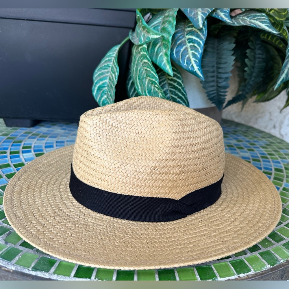 Aritzia Auxiliary Fedora in natural/black, s/m - Picture 4 of 6